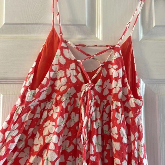 Urban Outfitters Pink coral floral print Romper XS - Picture 7 of 9
